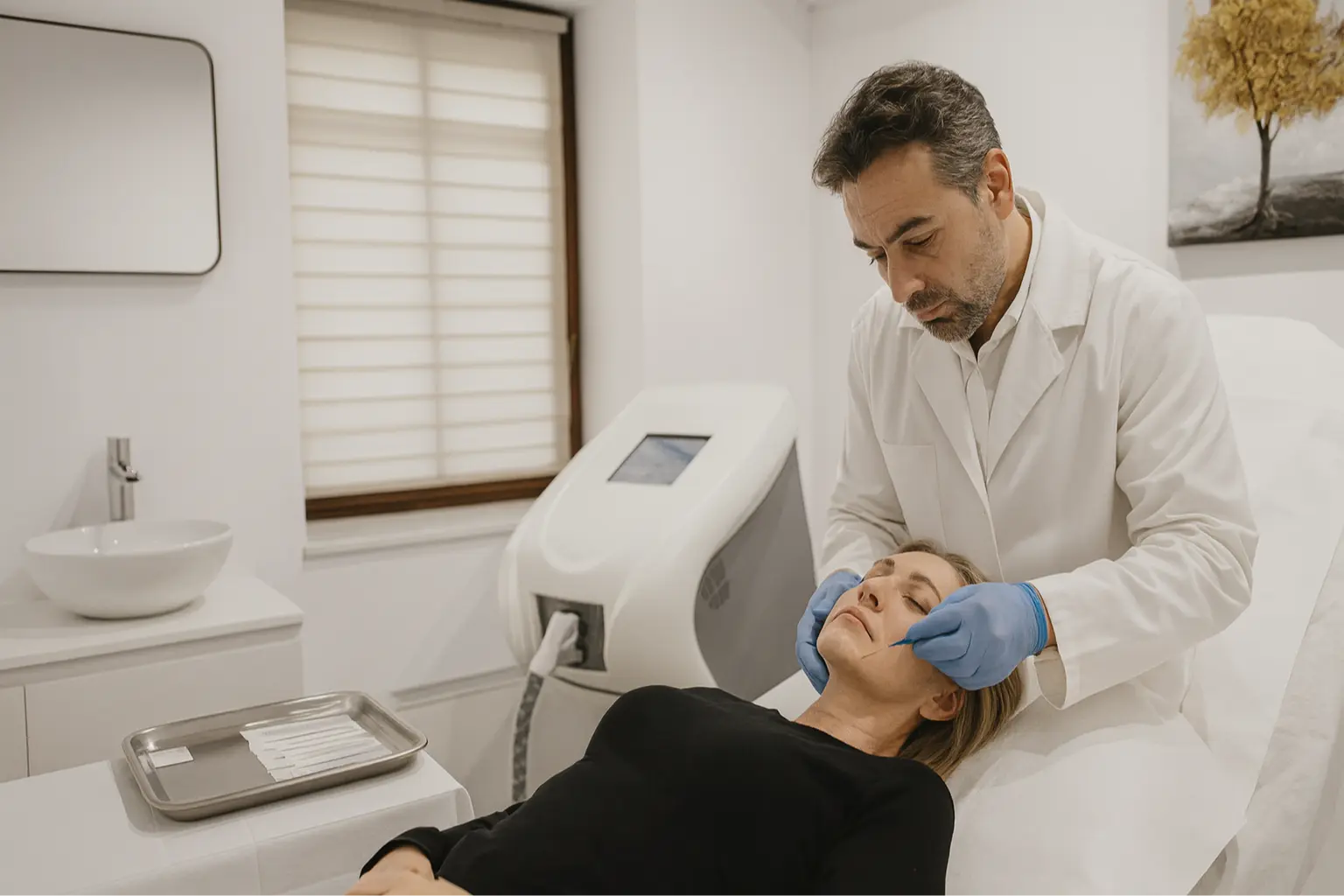 Consultație lifting facial cu fire Aptos la Clinica Amalife
